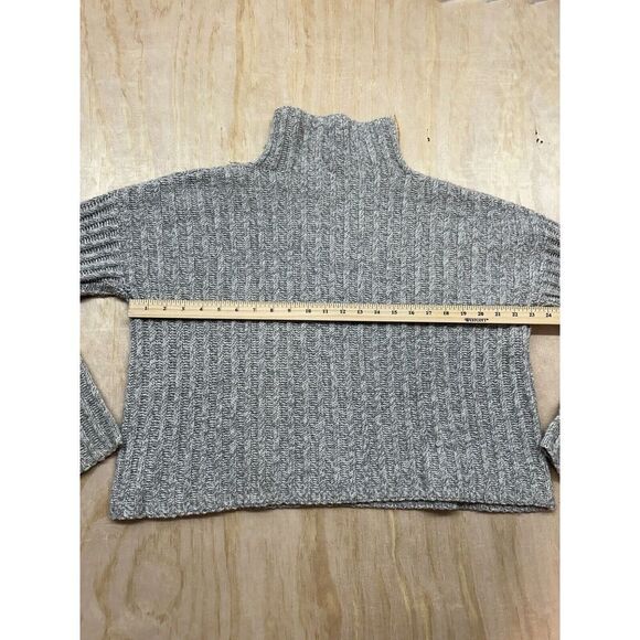 Brown Allan 1883 Womens Cream Turtleneck Merino Wool Sweater Beige Chunky Medium - Picture 9 of 9